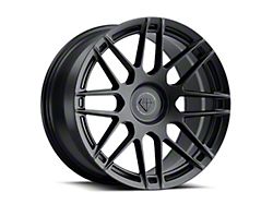 Blaque Diamond Wheels BD-F12 Satin Black SDP Wheel; Rear Only; 20x11; 20mm Offset (11-23 RWD Charger, Excluding Widebody)