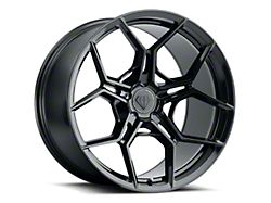 Blaque Diamond Wheels BD-F25 Gloss Black Wheel; Rear Only; 19x10 (11-23 AWD Charger)