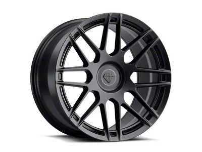 Blaque Diamond Wheels BD-F12 Satin Black DP Wheel; Rear Only; 20x11; 45mm Offset (05-13 Corvette C6)