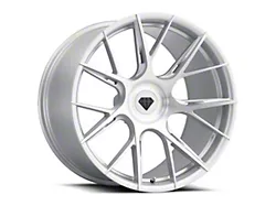 Blaque Diamond Wheels BD-F18 Silver with Brush Face DP Wheel; Rear Only; 20x11; 45mm Offset (05-13 Corvette C6)