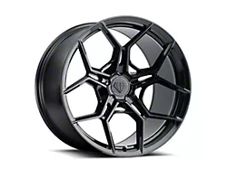 Blaque Diamond Wheels BD-F25 Gloss Black DP Wheel; Rear Only; 20x11; 45mm Offset (05-13 Corvette C6)