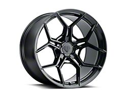 Blaque Diamond Wheels BD-F25 Gloss Black Wheel; Rear Only; 21x12; 50mm Offset (20-25 Corvette C8)