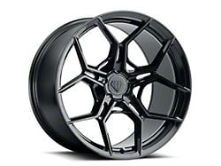 Blaque Diamond Wheels BD-F25 Gloss Black Wheel; Rear Only; 19x10 (99-04 Mustang)