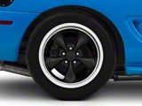 Deep Dish Bullitt Gloss Black Wheel; Rear Only; 18x10 (94-98 Mustang)