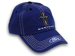 Tri-Bar Pony Hat; Blue