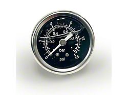 BluePrint Engines Liquid Filled Fuel Pressure Gauge; 0-15 PSI (Universal; Some Adaptation May Be Required)