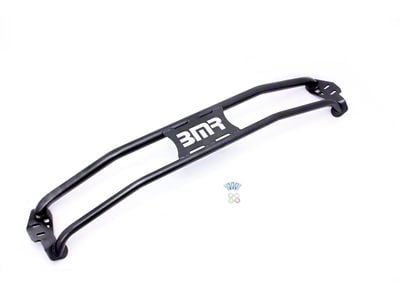 BMR 2-Point Front Strut Tower Brace; Black Hammertone (Late 11-15 Camaro SS, Z/28)