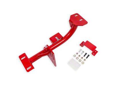 BMR 4L60E Transmission Torque Arm Relocation Crossmember; Red (98-02 5.7L Camaro)