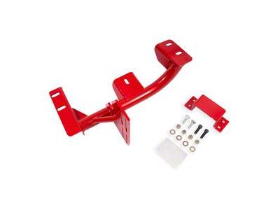 BMR 4L60E Transmission Torque Arm Relocation Crossmember; Red (93-97 5.7L Camaro)