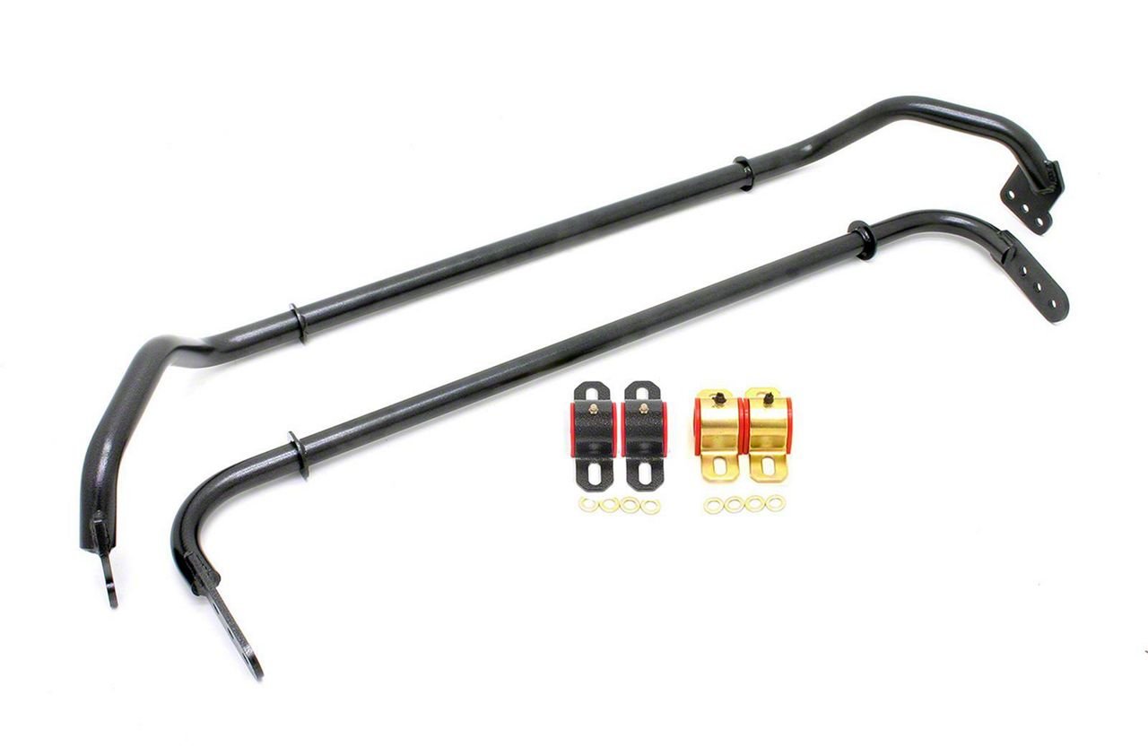 BMR Adjustable Front and Rear Sway Bars; Black Hammertone (10-11 Camaro)