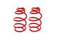 BMR Front Lowering Springs; 1.20-Inch Drop; Red (10-15 V6 Camaro Coupe)