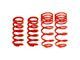 BMR Front and Rear Lowering Springs; Red (93-02 Camaro)