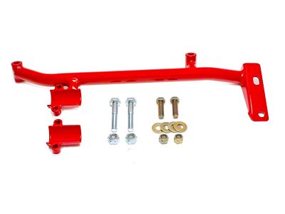 BMR Manual Steering Conversion Bracket; Red (93-02 Camaro)