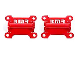 BMR Solid Engine Side Motor Mount Kit; Red (98-02 5.7L Camaro)