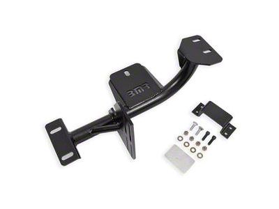 BMR TH350 Transmission Torque Arm Relocation Crossmember; Black Hammertone (98-02 5.7L Camaro)