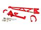 BMR Tunnel Mounted Torque Arm with Driveshaft Safety Loop; Red (93-02 Camaro w/ Stock Exahust)