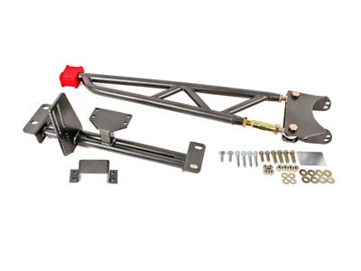 BMR Tunnel Mounted Torque Arm without Driveshaft Safety Loop; Black Hammertone (93-02 Camaro w/ Stock Exahust)