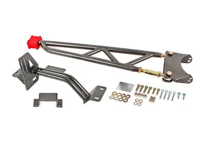 BMR Tunnel Mounted Torque Arm without Driveshaft Safety Loop; Black Hammertone (93-02 Camaro w/ Longtube Headers)