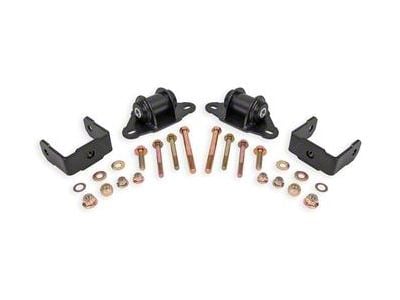 BMR Transmission/Differential Mount; Delrin Bushings; Black Hammertone (14-19 Corvette C7)