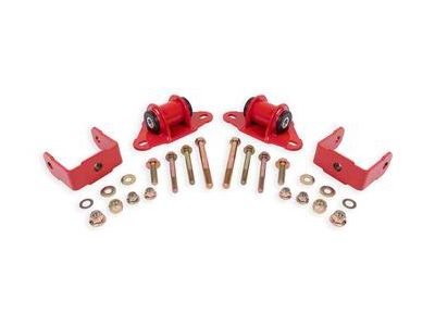 BMR Transmission/Differential Mount; Delrin Bushings; Red (14-19 Corvette C7)