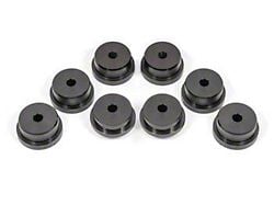 BMR Rear Cradle Bushing Kit; Delrin; Black (15-23 Mustang)