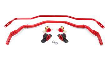 Bmr Mustang Adjustable Front And Rear Sway Bars Red Bmr Sb R