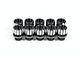 BMR Black Anodized 12-Point Lug Nut Kit; Set of 10 (79-14 Mustang)