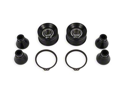 BMR Front Radius Rod Bearing Kit; Black Anodized (24-25 Mustang)