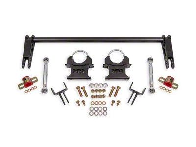 BMR Rear Weld-On Anti-Roll Bar Kit; 1.25-Inch; Black Hammertone (79-04 Mustang)