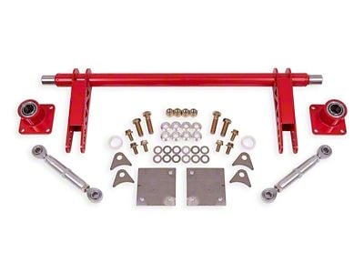 BMR Rear Weld-On Anti-Roll Bar Kit; 1.375-Inch; Red (79-04 Mustang)