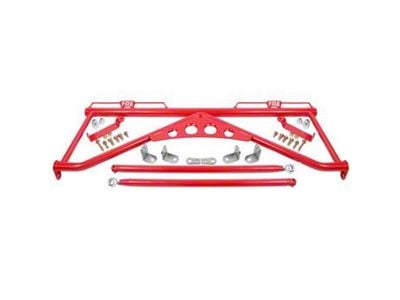 BMR Seat Harness Bar; Red (15-23 Mustang)