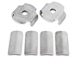 BMR Rear Cradle Bushing Inserts; Bare Steel (15-23 Mustang)