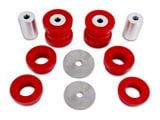 BMR Rear Cradle Bushing Kit; Polyurethane; Red (15-23 Mustang)