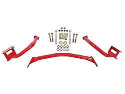 BMR Upper Torque Box Reinforcment Plates; Red (79-04 Mustang)