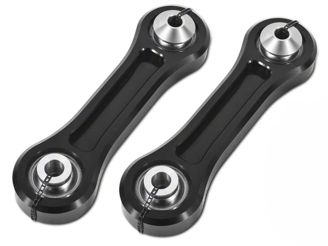 BMR Mustang Rear Lower Vertical Links; Spherical Bearings; Black