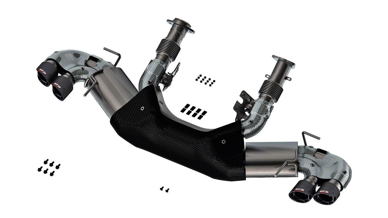 Borla Corvette Atak Cat Back Exhaust With Bright Carbon Fiber Tips And Afm Valves 140841cf 20 5927