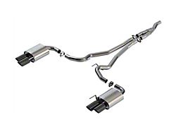 Borla ATAK Cat-Back Exhaust with Black Chrome Tips (24-25 Mustang EcoBoost w/o Active Exhaust)