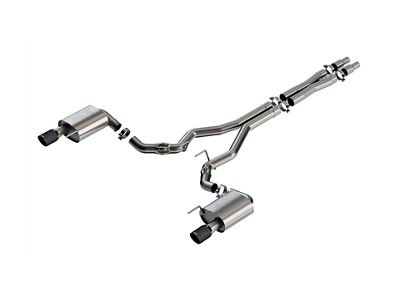 Borla ATAK Cat-Back Exhaust with Black Carbon Fiber Tips (2024 Mustang GT Fastback w/o Active Exhaust)