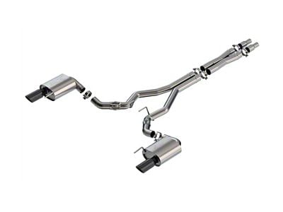 Borla ATAK Cat-Back Exhaust with Black Chrome Tips (2024 Mustang GT Fastback w/o Active Exhaust)