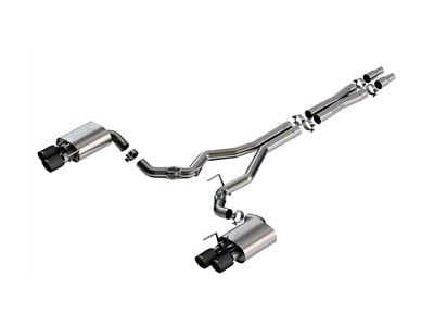 Borla ATAK Cat-Back Exhaust with Carbon Fiber Tips (2024 Mustang GT Fastback w/ Active Exhaust)