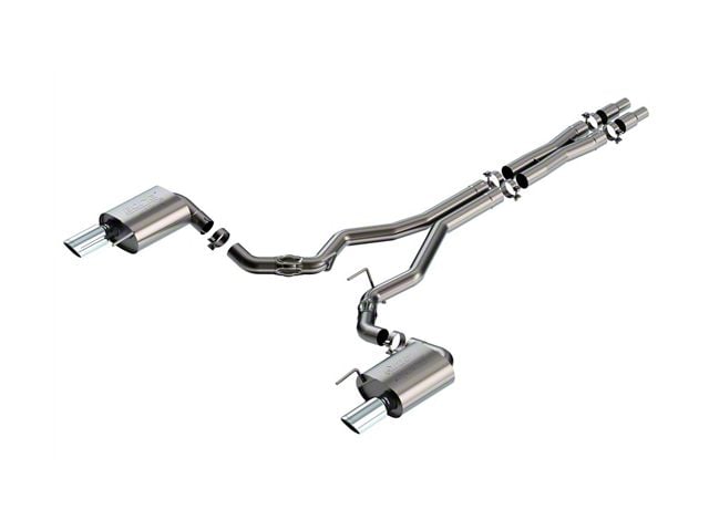 Borla ATAK Cat-Back Exhaust with Chrome Tips (2024 Mustang GT Fastback w/o Active Exhaust)
