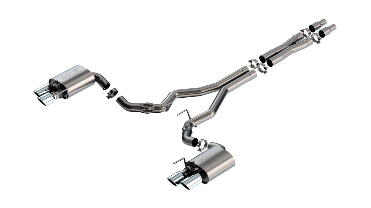 Borla Mustang ATAK Cat-Back Exhaust with Chrome Tips 140963 (24-25 ...