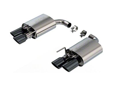 Borla S-Type Axle-Back Exhaust with Black Chrome Tips (2024 Mustang GT w/ Active Exhaust)