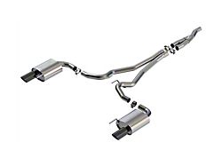 Borla S-Type Cat-Back Exhaust with Black Chrome Tips (2024 Mustang EcoBoost w/o Active Exhaust)