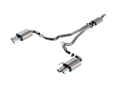 Borla S-Type Cat-Back Exhaust with Chrome Tips (24-25 Mustang EcoBoost w/o Active Exhaust)