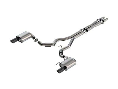 Borla S-Type Cat-Back Exhaust with Black Chrome Tips (2024 Mustang GT Fastback w/o Active Exhaust)
