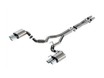 Borla S-Type Cat-Back Exhaust with Quad Polished Tips (2024 Mustang GT Fastback w/o Active Exhaust)
