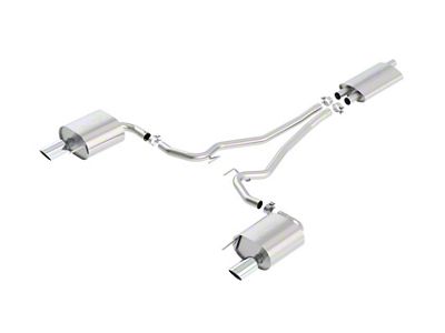 Borla Touring Cat-Back Exhaust with Chrome Tips; EC-Type Approved (15-23 Mustang EcoBoost w/o Active Exhaust)