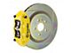 Brembo GT Series 4-Piston Rear Big Brake Kit with 14.40-Inch 1-Piece Type 1 Slotted Rotors; Yellow Calipers (16-24 Camaro SS)