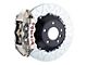 Brembo GT Series 4-Piston Rear Big Brake Kit with 15-Inch 2-Piece Type 3 Slotted Rotors; Nickel Plated Calipers (06-14 Charger SRT8)